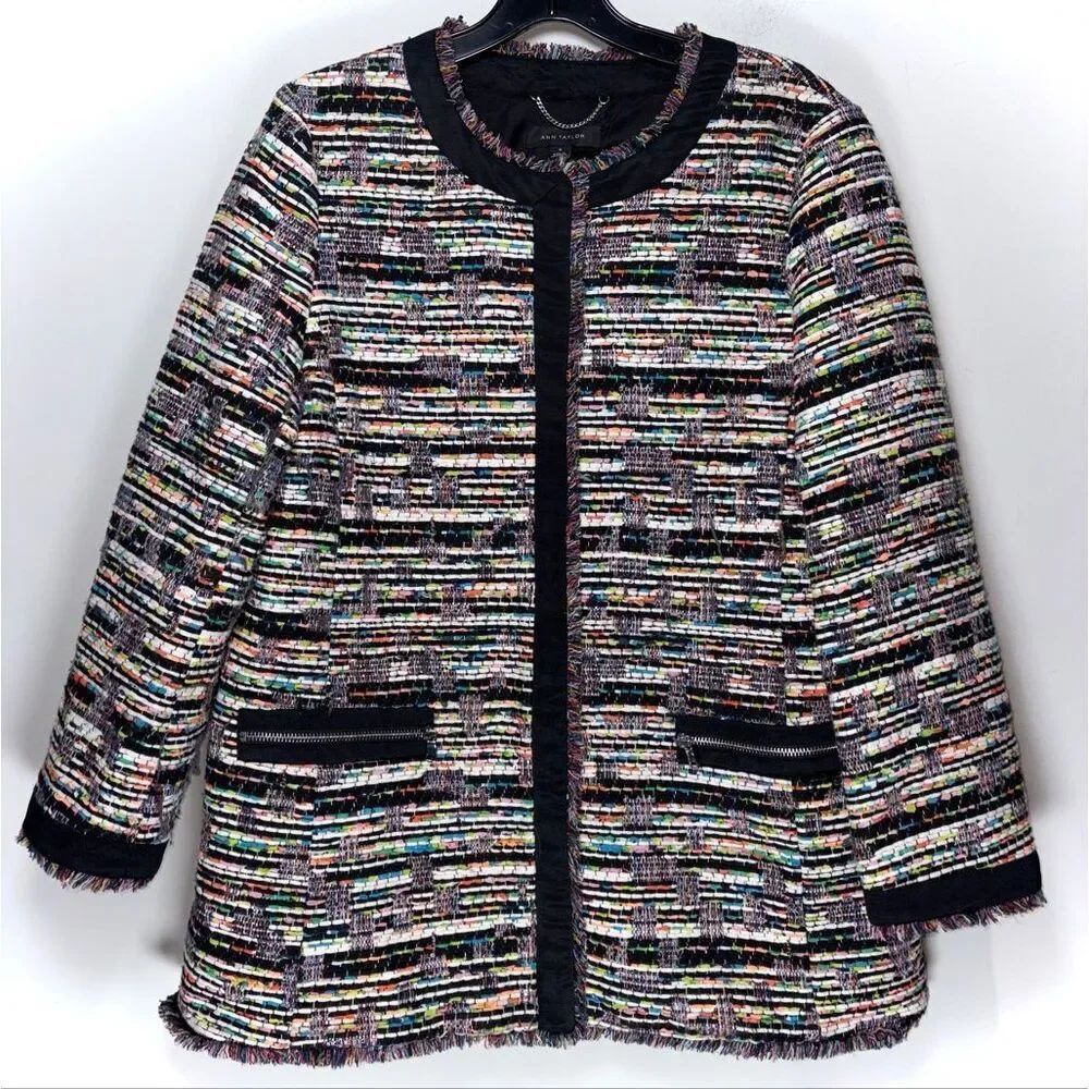 Ann Taylor tweed blazer size medium